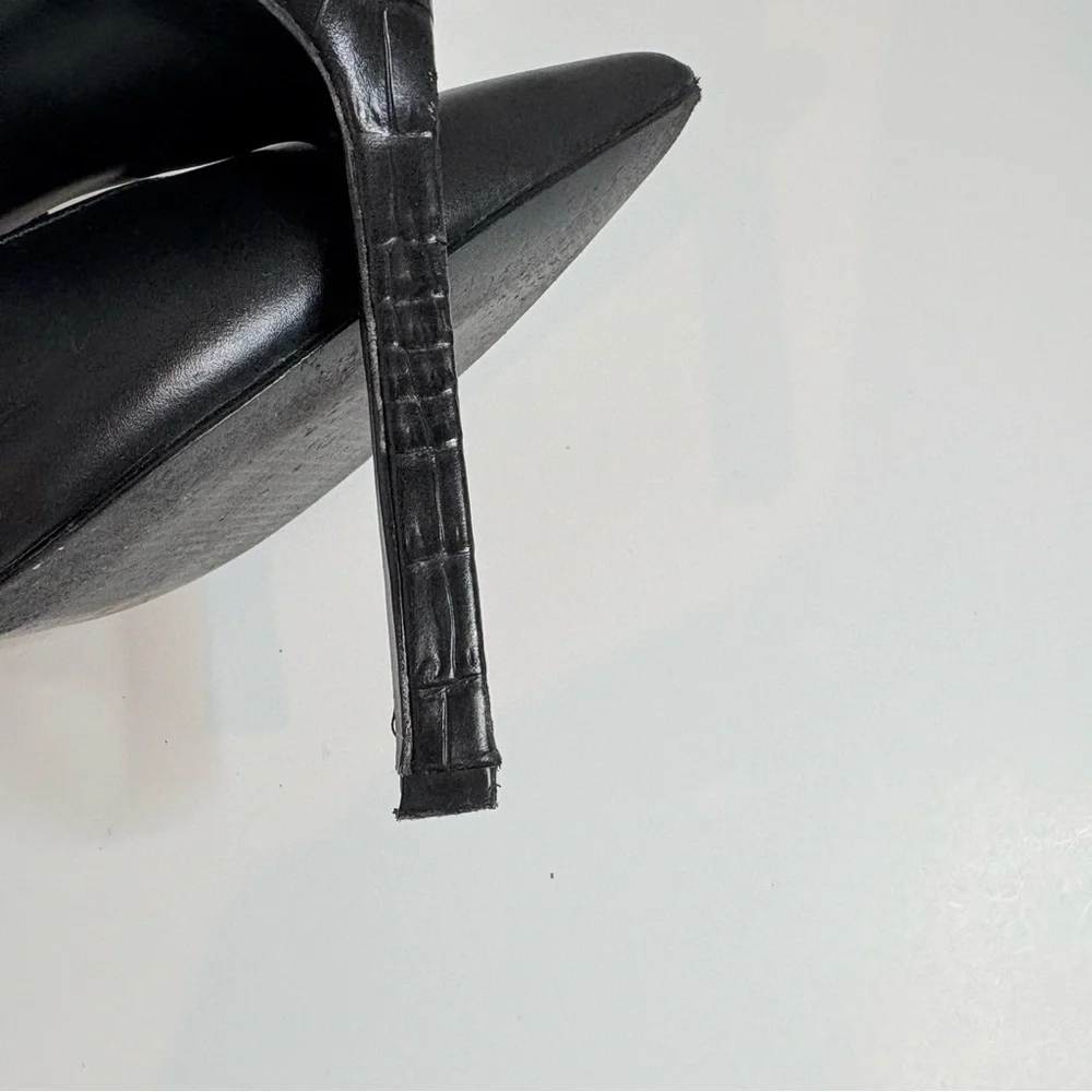 Nine West Black stiletto ankle strap Heels women’s size 10 - Picture 10 of 14